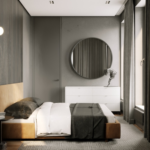 Дизайн модной спальни