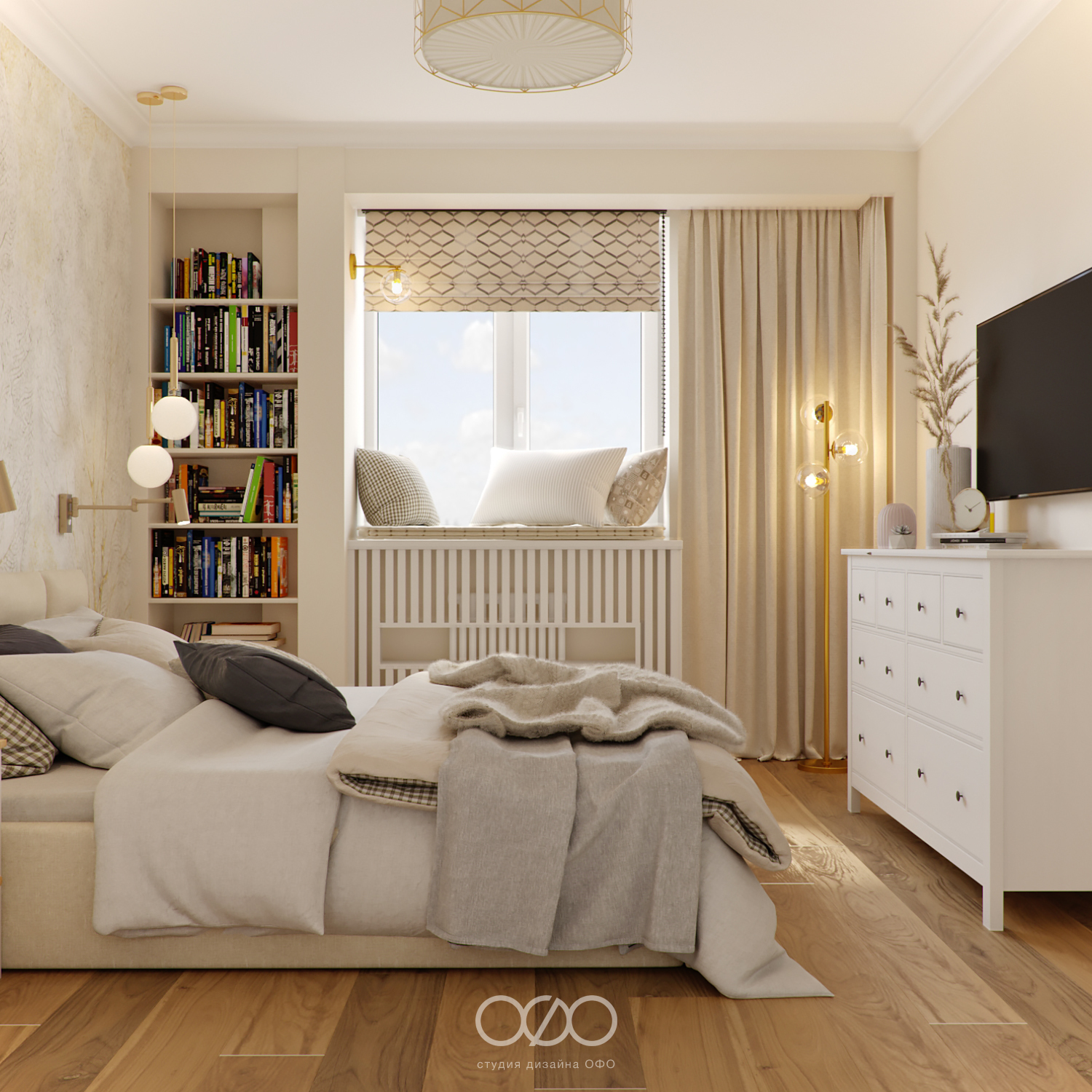 Дизайн спальни в типовой квартире