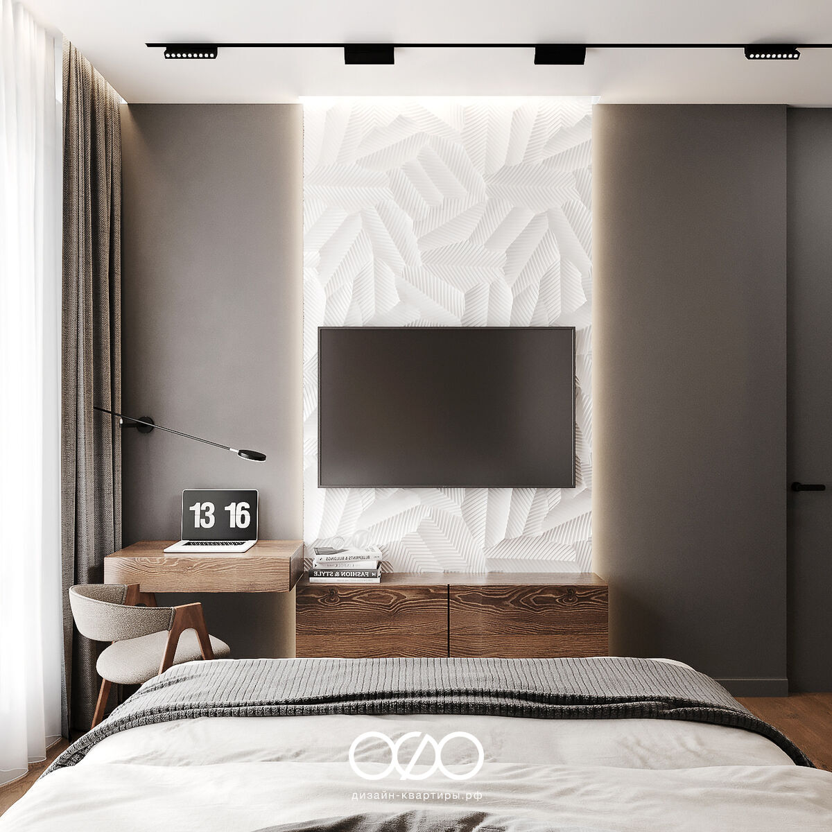 Дизайн спальни 4 на 4 м