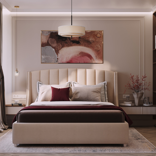 Дизайн спальни в стиле неоклассика: комфорт и утончённость