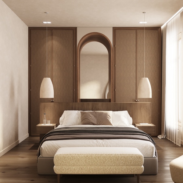 Дизайн спальни в стиле джапанди — тишина, комфорт и отдых