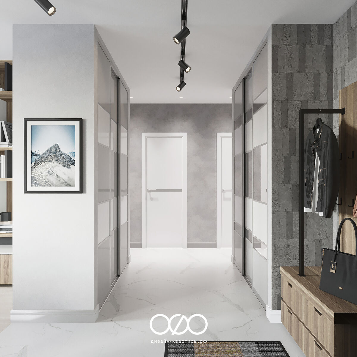 Дизайн-проект 3-комнатной квартиры в современном стиле