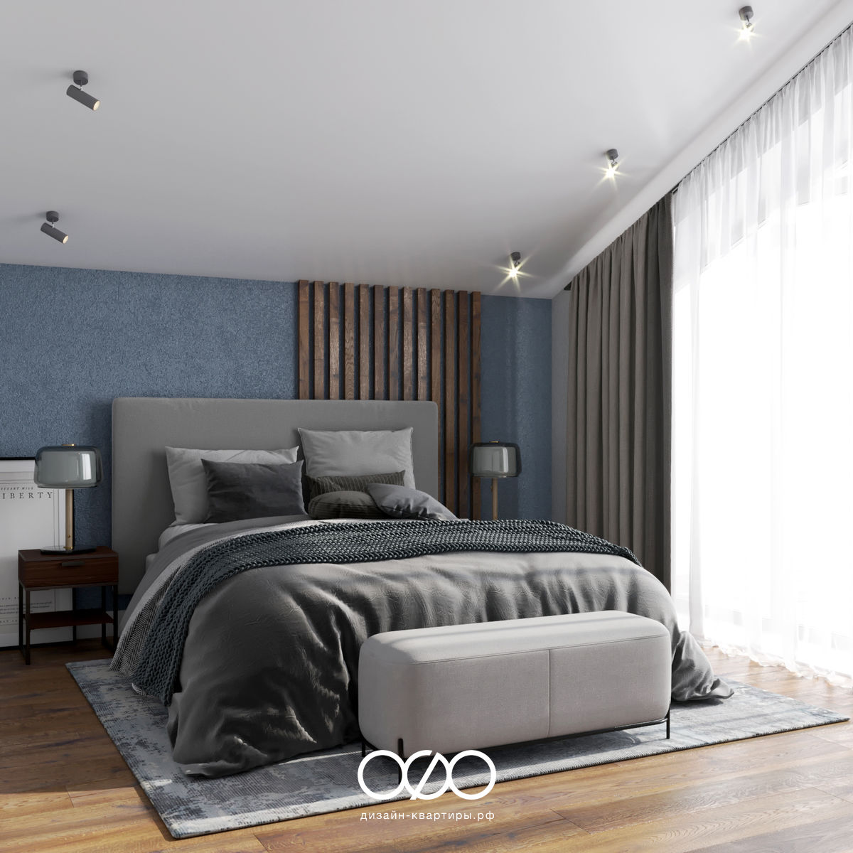 Стильный дизайн спальни
