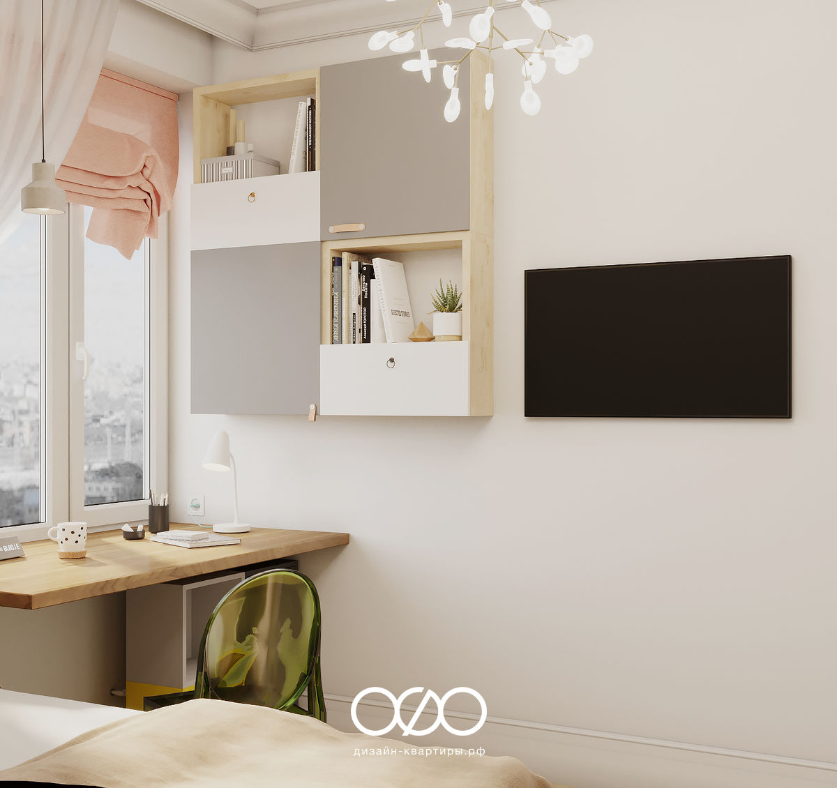 Дизайн-проект московской 2-комнатной квартиры в современном стиле в ЖК Атмосфера