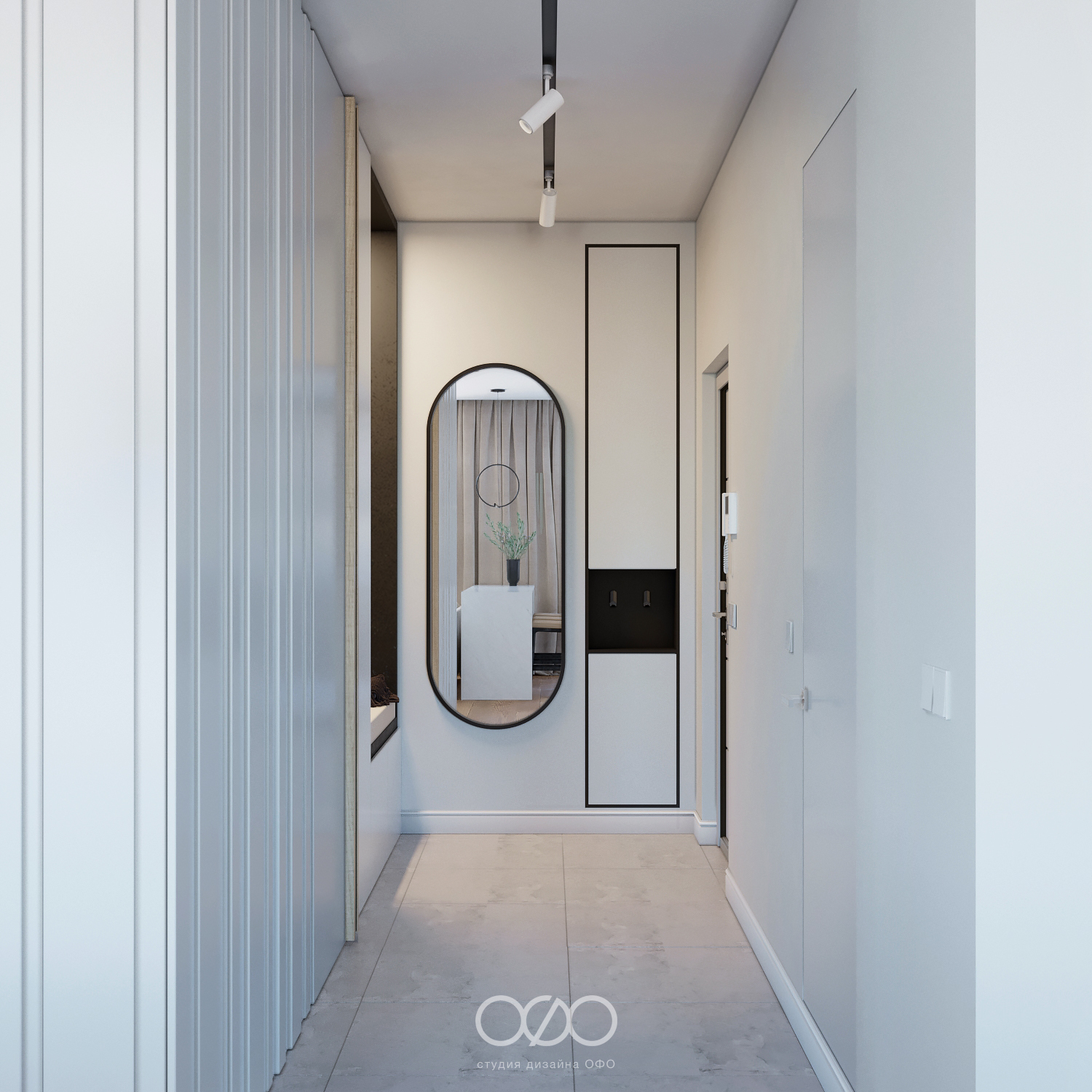 Дизайн-проект московской 3-комнатной квартиры в современном стиле в ЖК Life-Лазаревское