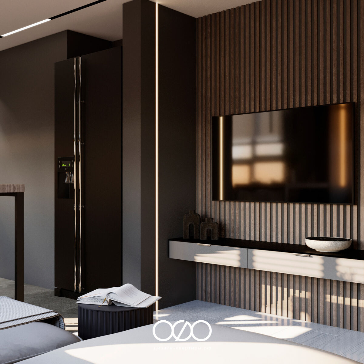 Дизайн-проект 4-комнатной квартиры 80 м2 в стиле современный минимализм. Москва, ЖК Отрадный.