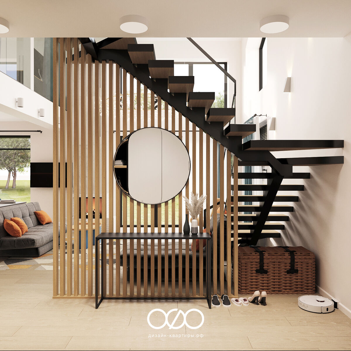 Дизайн-проект 3-комнатного частного дома 136 м2 в современном стиле, г. Сочи.
