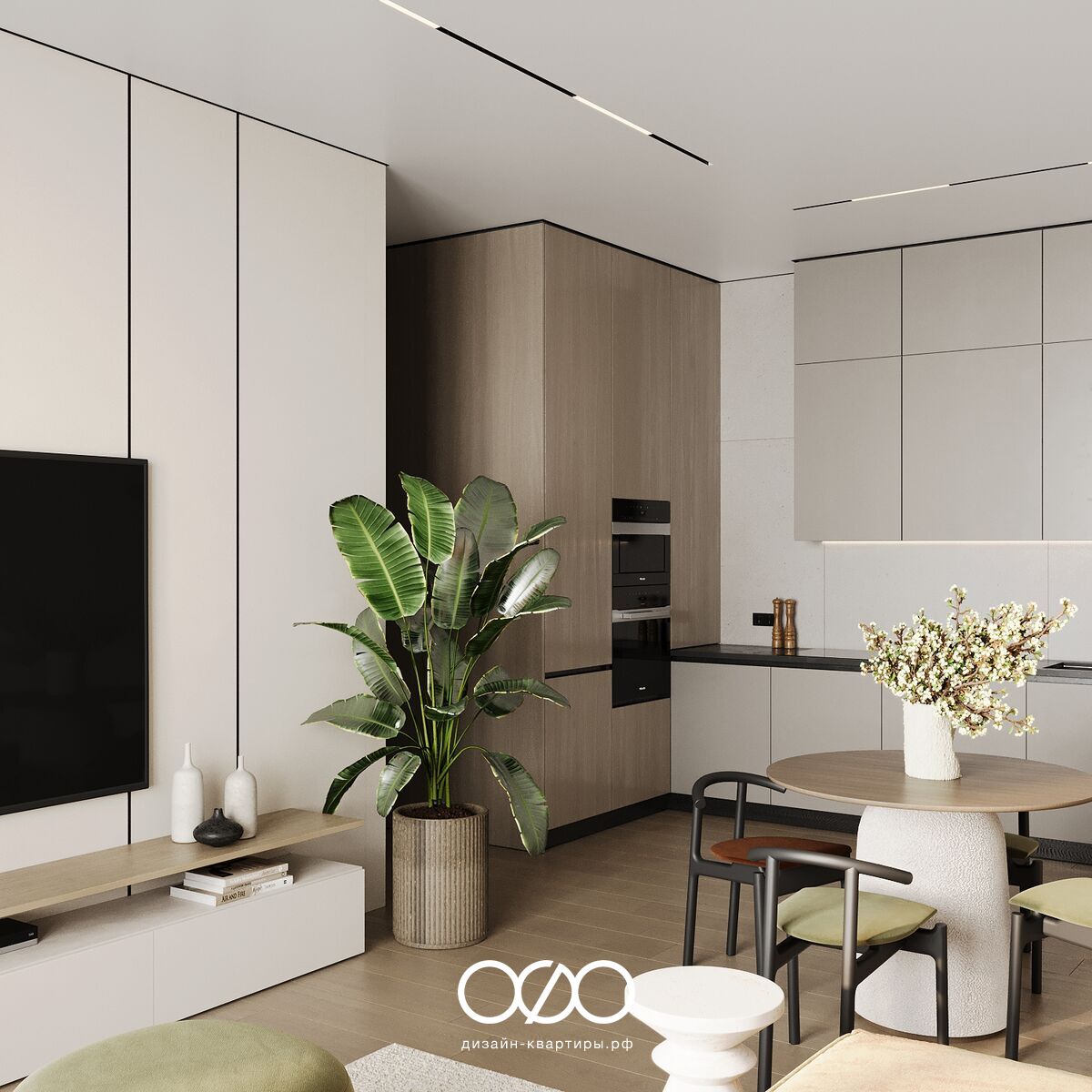 Уютный дизайн-проект четырёхкомнатной квартиры в ЖК «Событие». Функциональная перепланировка, стильные решения и идеи для семей с детьми.