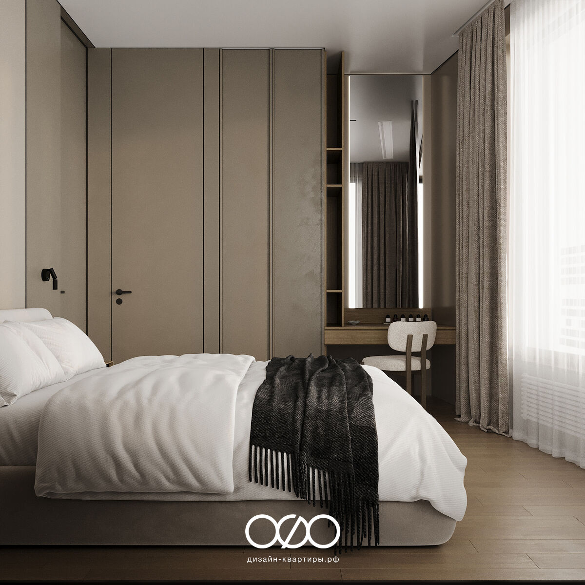 Зеркало в интерьере спальни