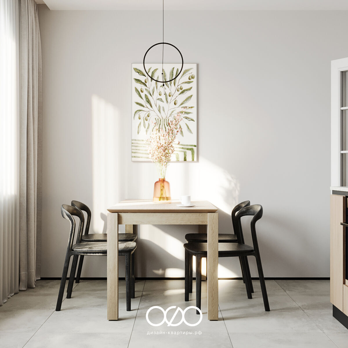 Дизайн-проект 4-комнатной квартиры 80 м² в Москве. Грамотная перепланировка и светлый современный интерьер для семьи с детьми.