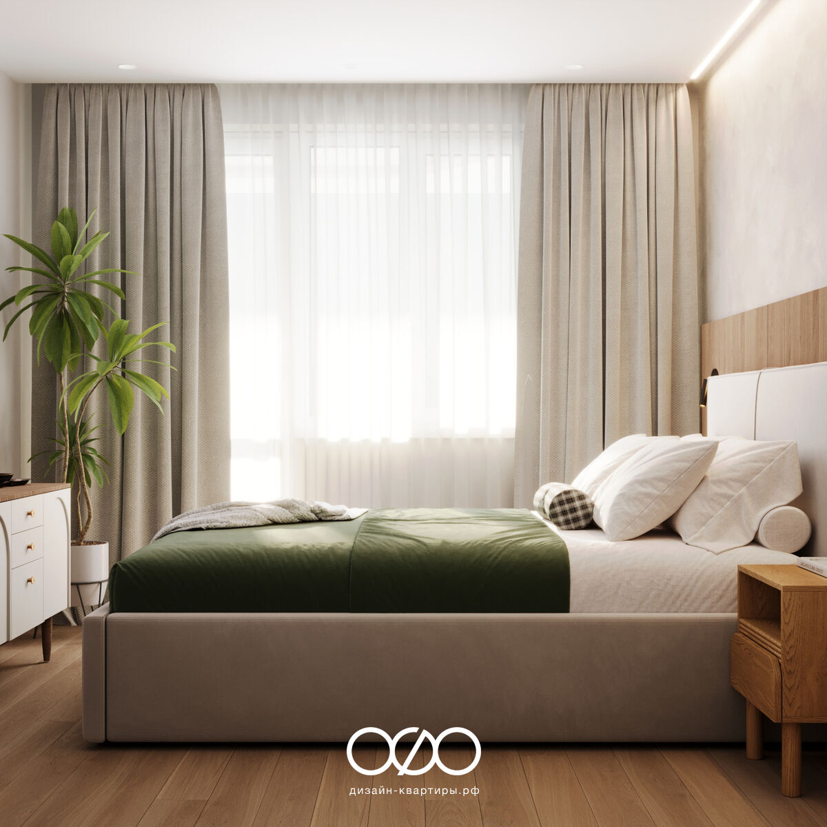 Дизайн-проект 4-комнатной квартиры 80 м² в Москве. Грамотная перепланировка и светлый современный интерьер для семьи с детьми.