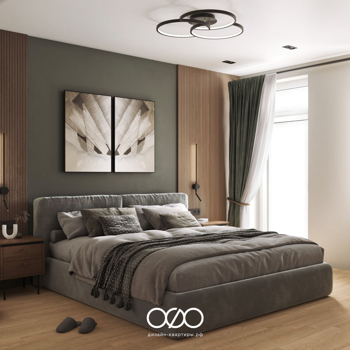 Серо-бежевый интерьер