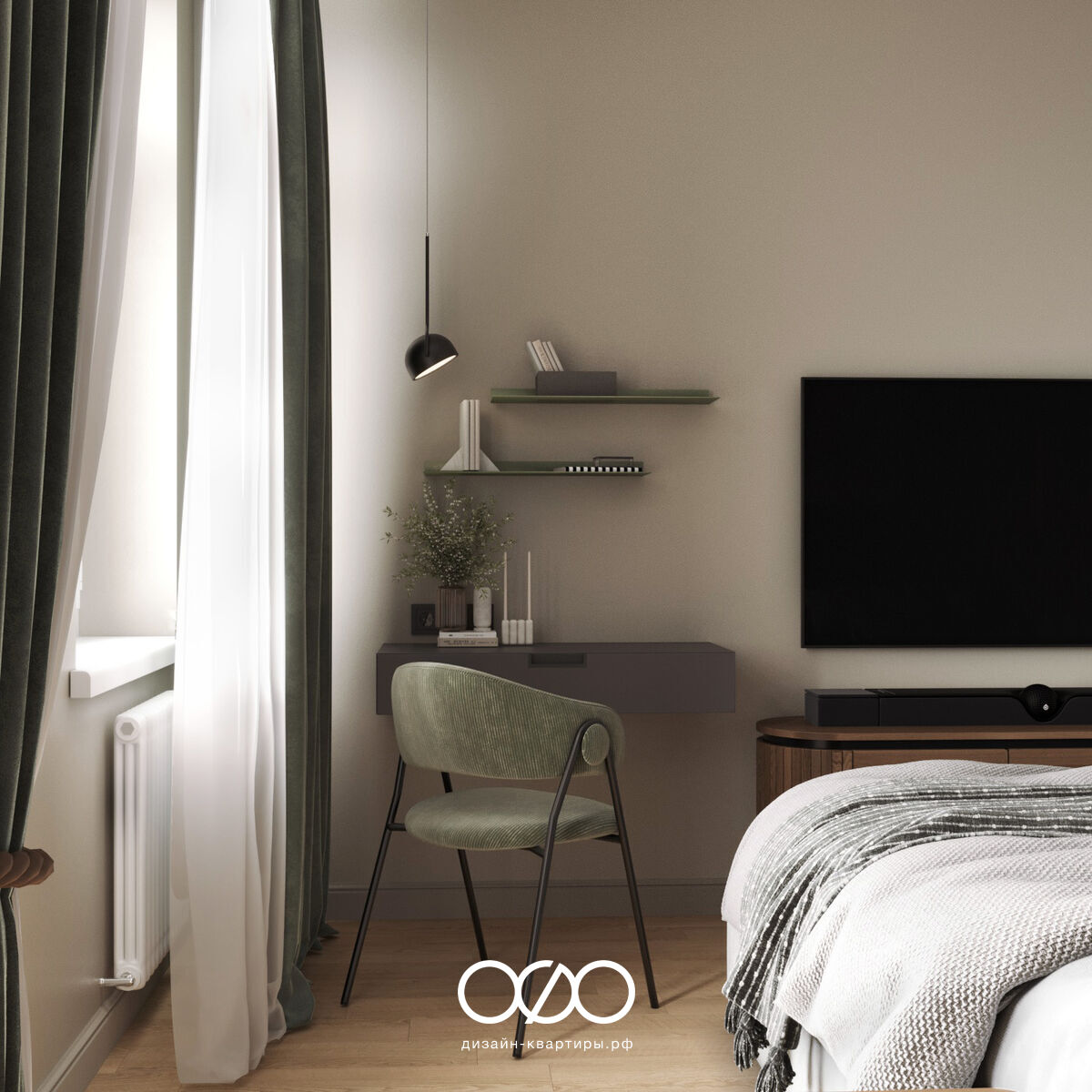 Серо-бежевый интерьер