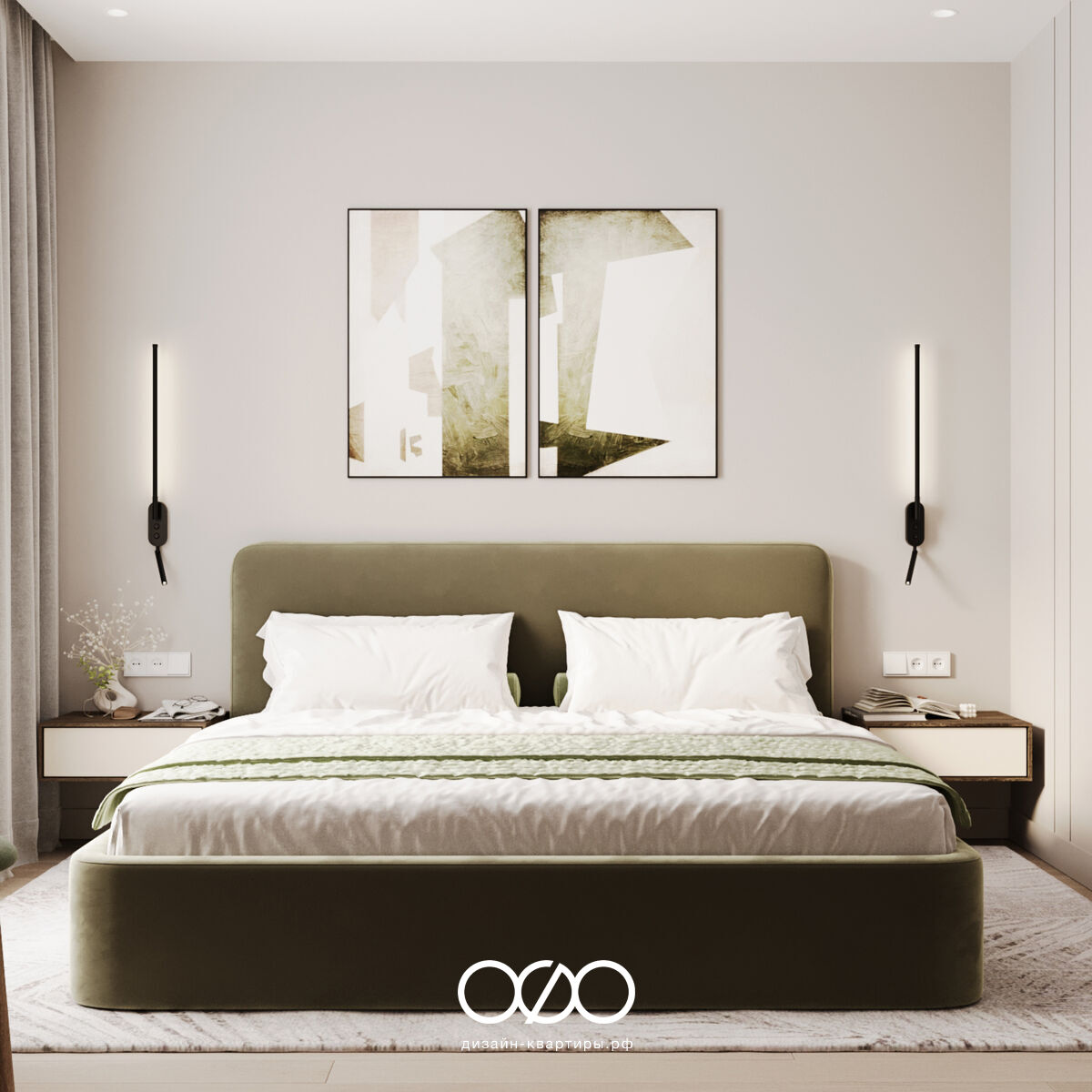 Дизайн трехкомнатной квартиры П44Т