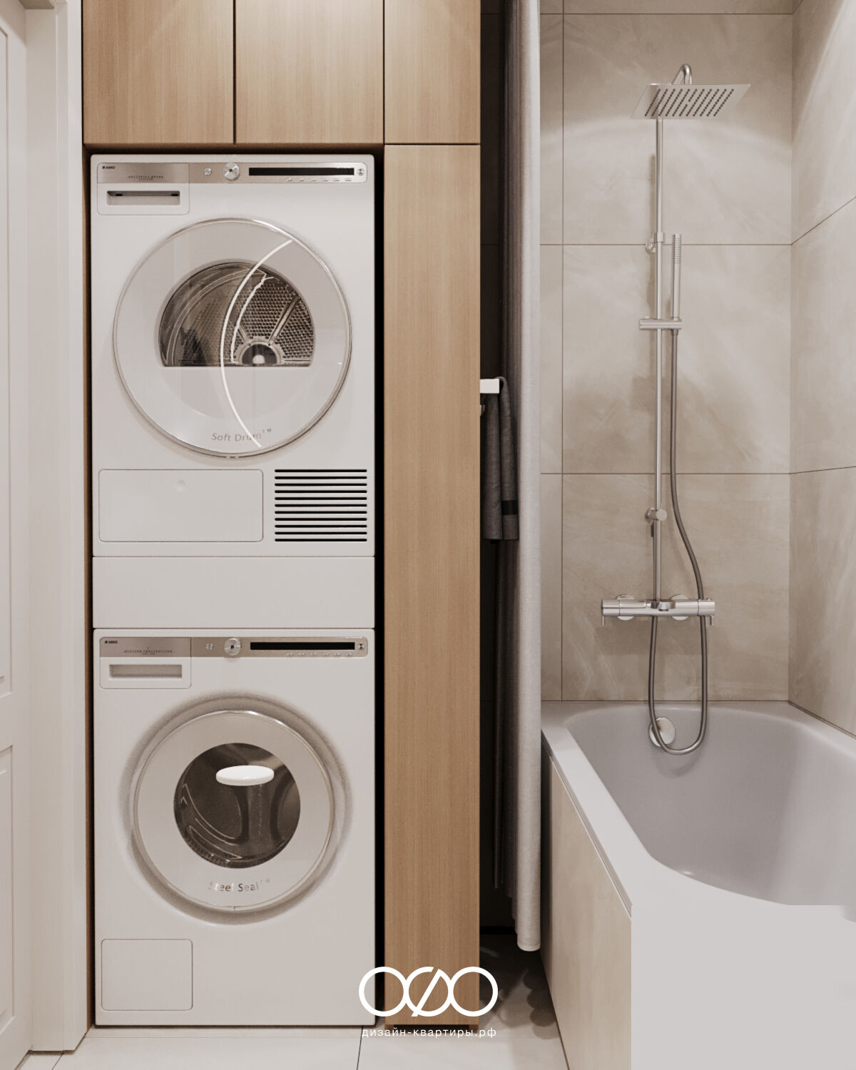 Дизайн трехкомнатной квартиры П44Т