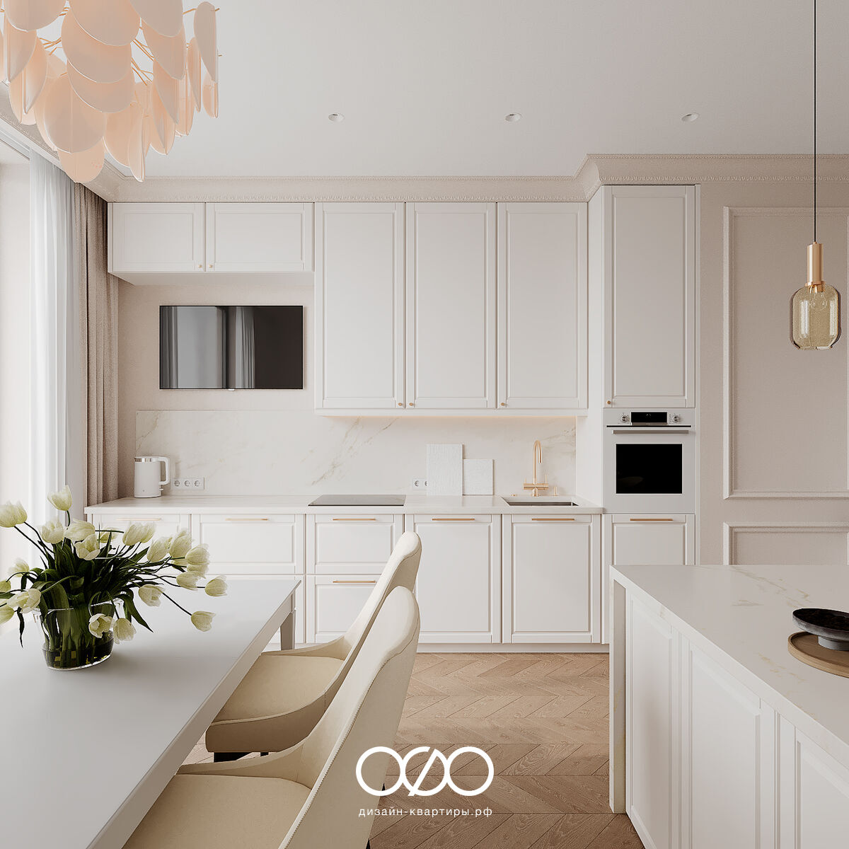 Дизайн квартиры 193 м² в Москве для семьи с детьми. Удобная планировка, эклектика и продуманный интерьер под ключ.