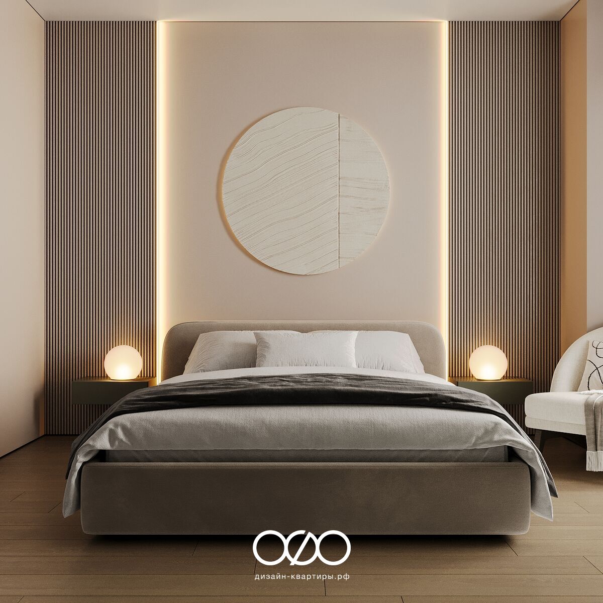 Дизайн квартиры 67 м² в ЖК Символ. Универсальный современный интерьер для аренды и жизни с продуманной планировкой. Закажите проект без ошибок.