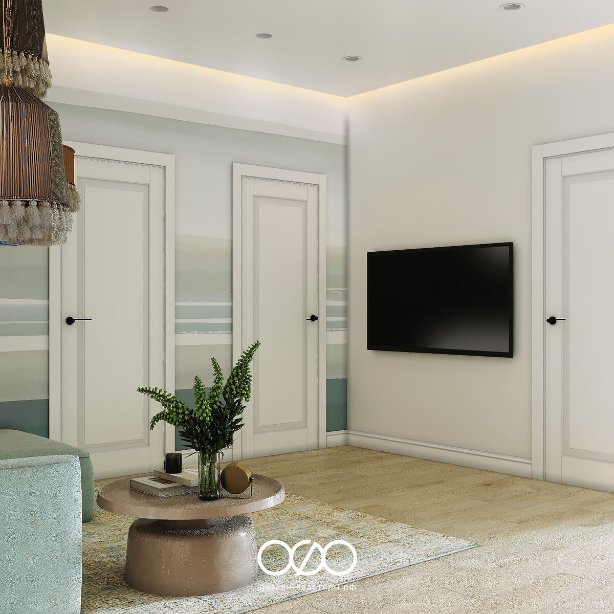 Дизайн квартиры 97 м² в Москве для семьи. Современный интерьер с элементами бохо и продуманной планировкой. Закажите проект без ошибок.