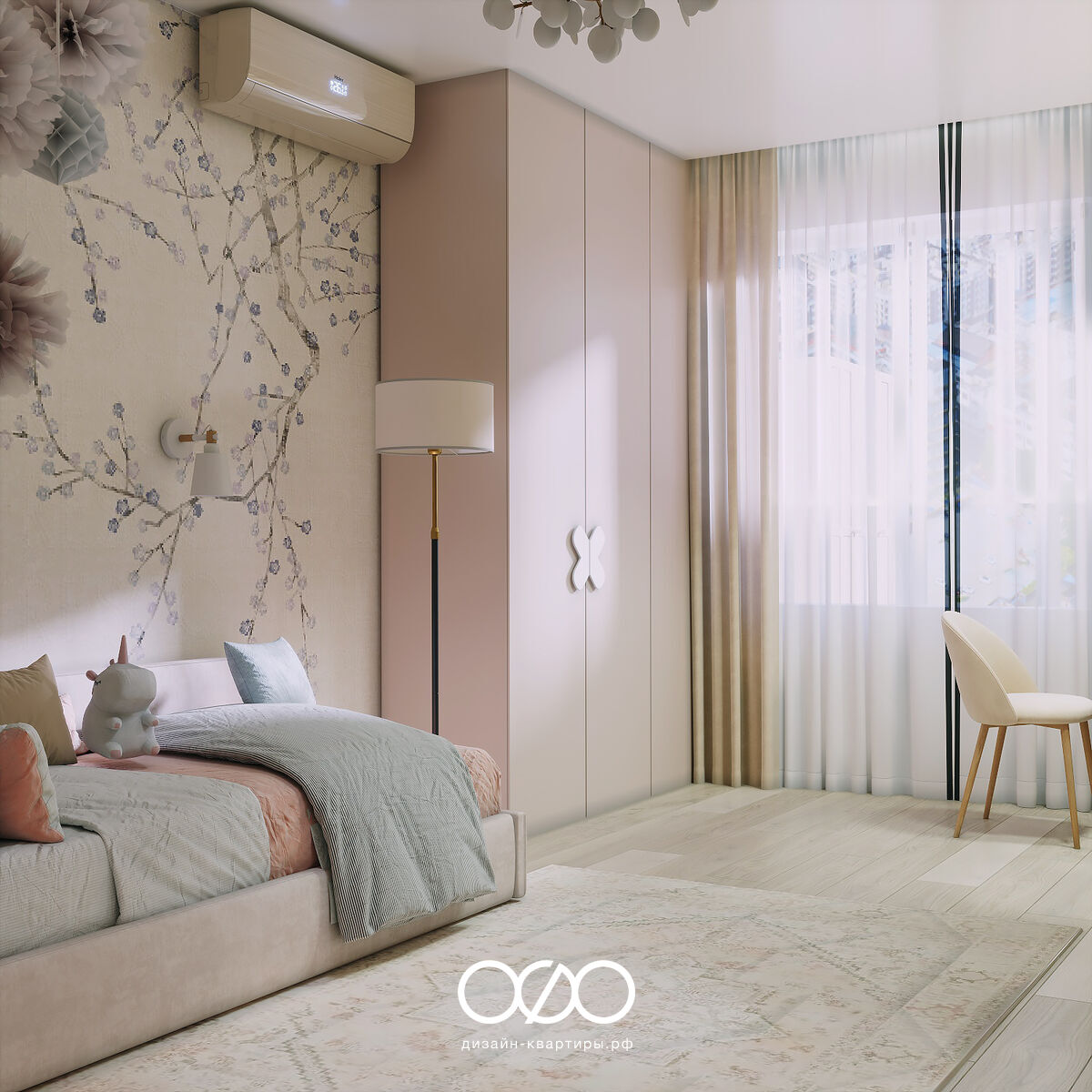 Дизайн квартиры 97 м² в Москве для семьи. Современный интерьер с элементами бохо и продуманной планировкой. Закажите проект без ошибок.