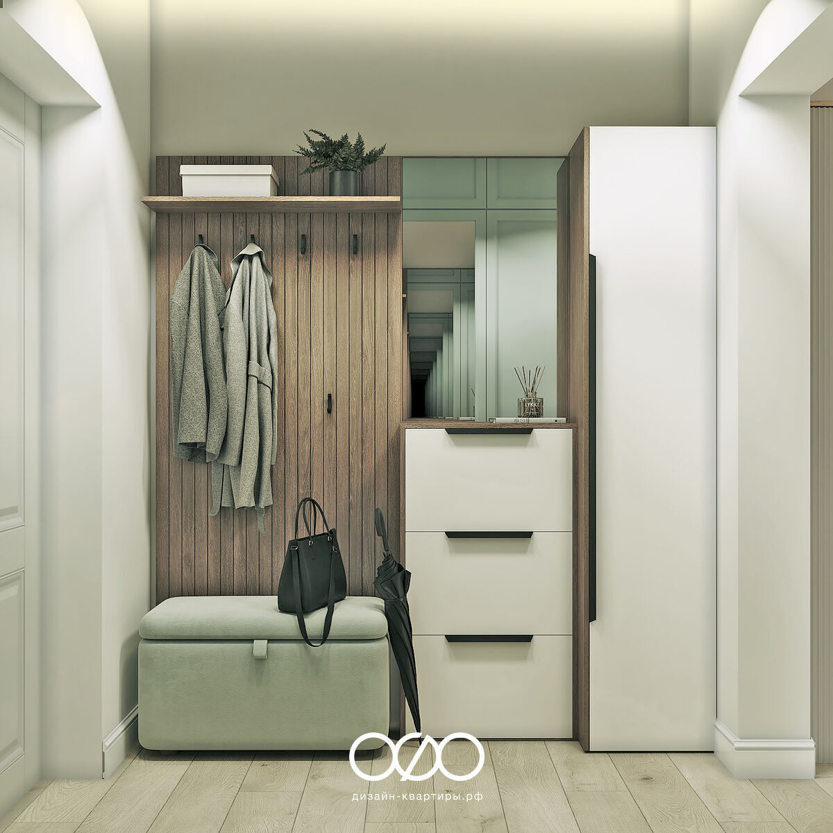 Дизайн квартиры 97 м² в Москве для семьи. Современный интерьер с элементами бохо и продуманной планировкой. Закажите проект без ошибок.